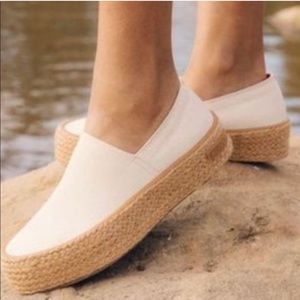 SeaVees Oceanside Espadrille High size 6.5 Flax Stretch Canvas